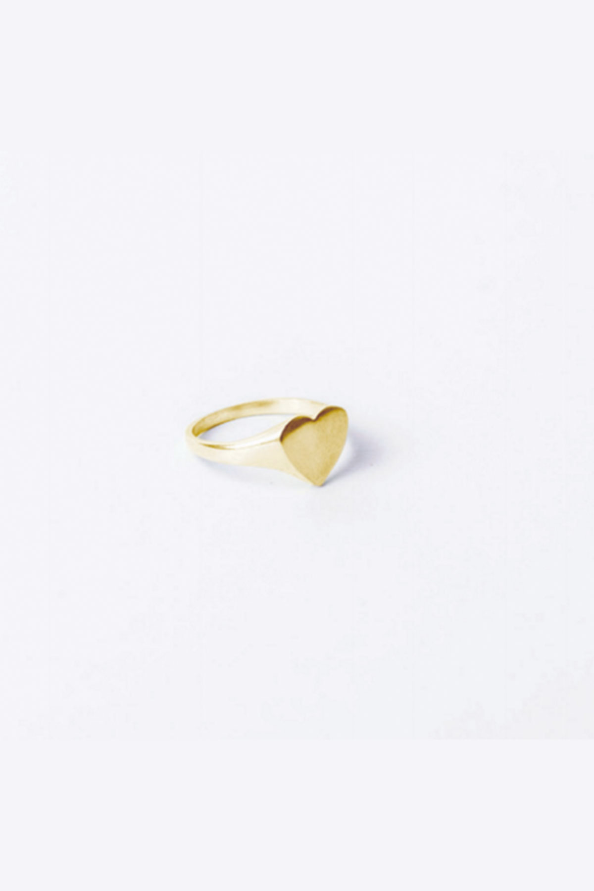 Heart plate ring
